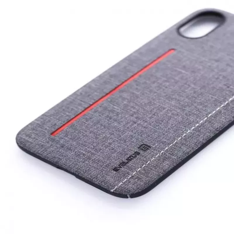 Evelatus Apple iPhone X 6127 Gray Liquid Silicone Back Cover