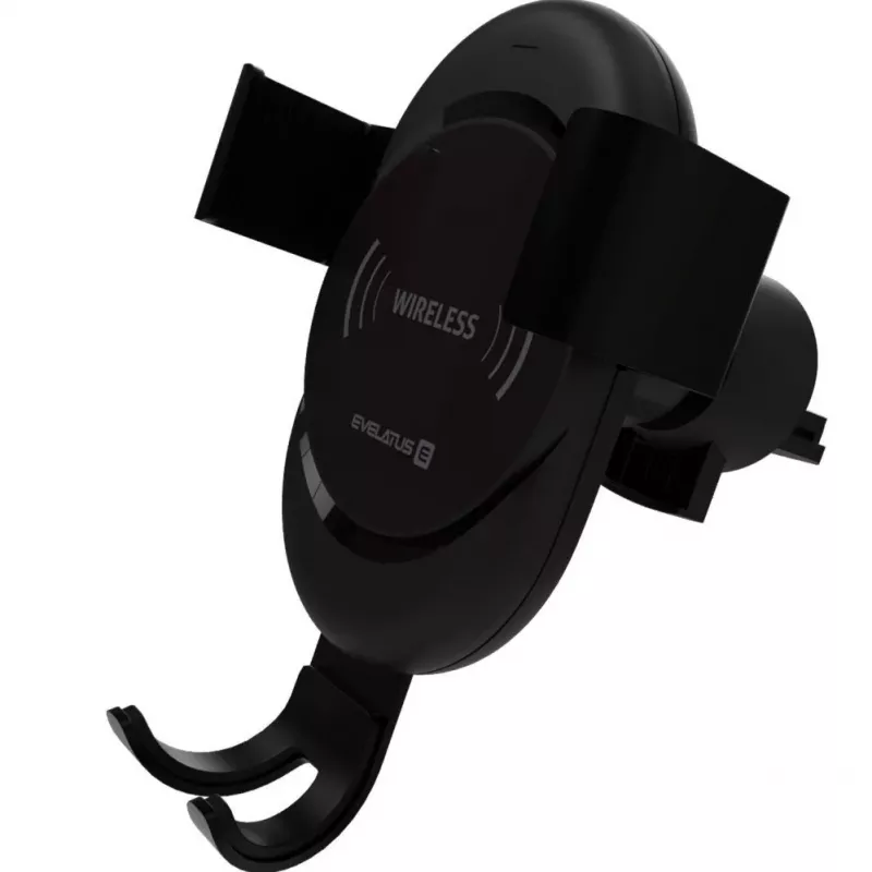 Evelatus Gravity Car Holder with Wireless Charger WCH02 Black