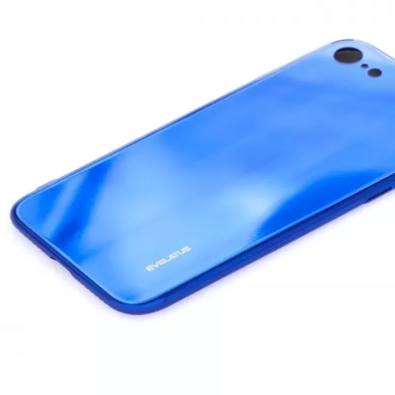 Evelatus Apple iPhone 7/8/SE2020/SE2022 Water Ripple Full Color Electroplating Tempered Glass Screen Protector Blue