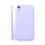 Evelatus Apple iPhone XR Soft Touch Silicone Case with Strap Purple