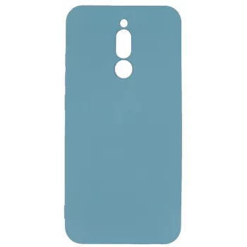 Evelatus Xiaomi Redmi 8 Soft Touch Silicone Case with Strap Blue