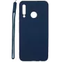 Evelatus Huawei P30 Lite Soft Touch Silicone Case with Strap Dark Blue
