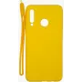 Evelatus Huawei P30 Lite Soft Touch Silicone Case with Strap Yellow