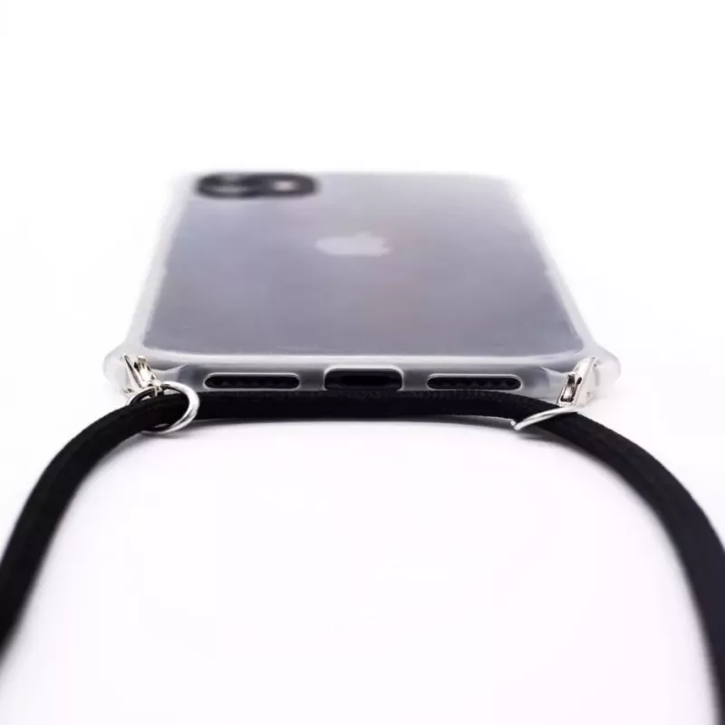 Evelatus Apple iPhone 11 Pro Max Case with Rope Black Transparent