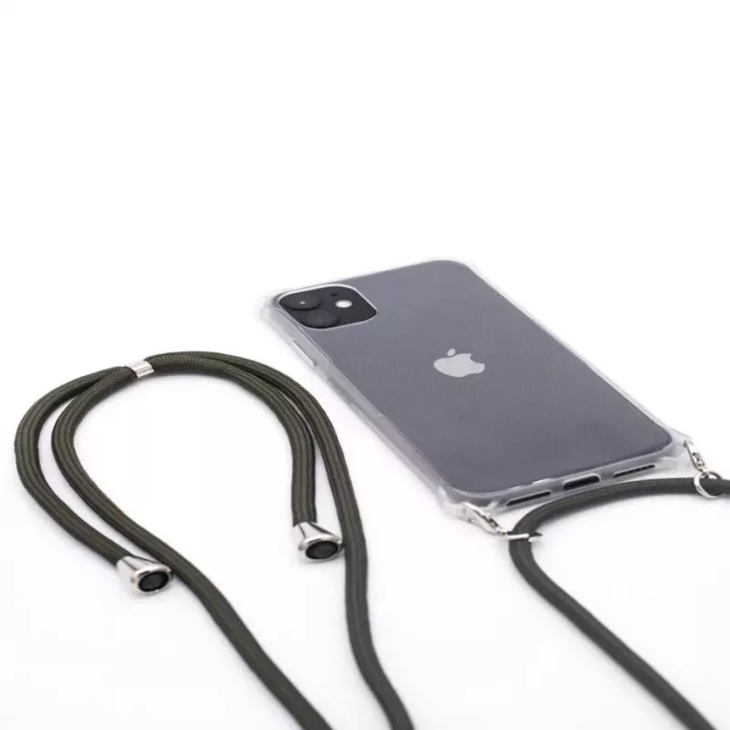 Evelatus Apple iPhone 11 Pro Max Case with Rope Green Transparent
