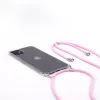 EVELATUS Apple iPhone X/XS Case with Rope Stripes Pink Transparent