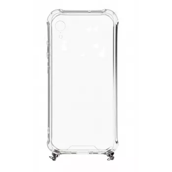Evelatus Apple iPhone XR Case with Rope Pink Transparent