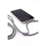 Evelatus Apple iPhone XR Case with Rope Black Stripes Transparent