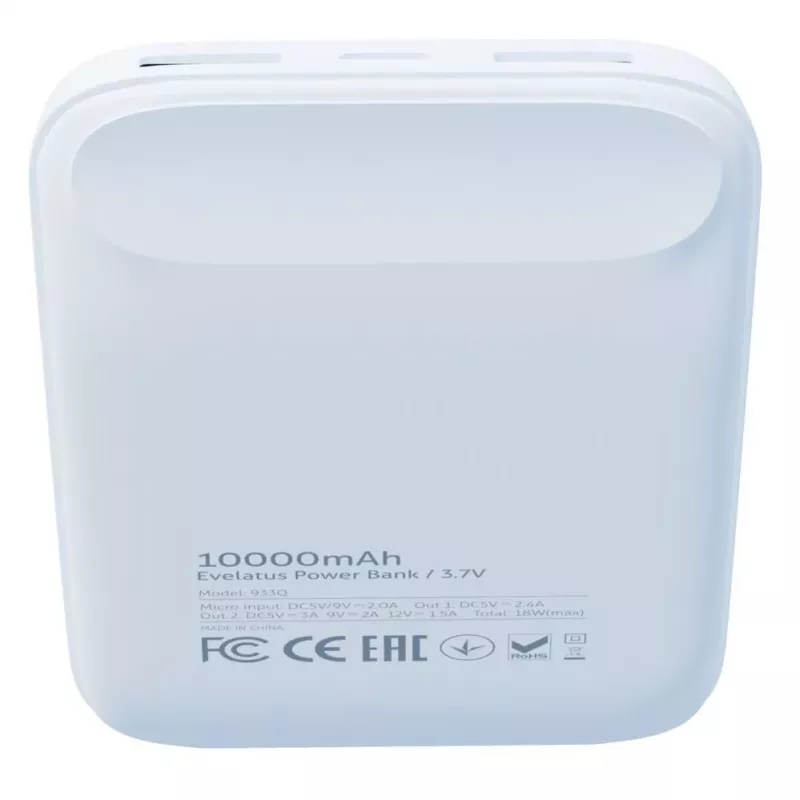 Evelatus Power Bank EPB07 10000 mAh Biały
