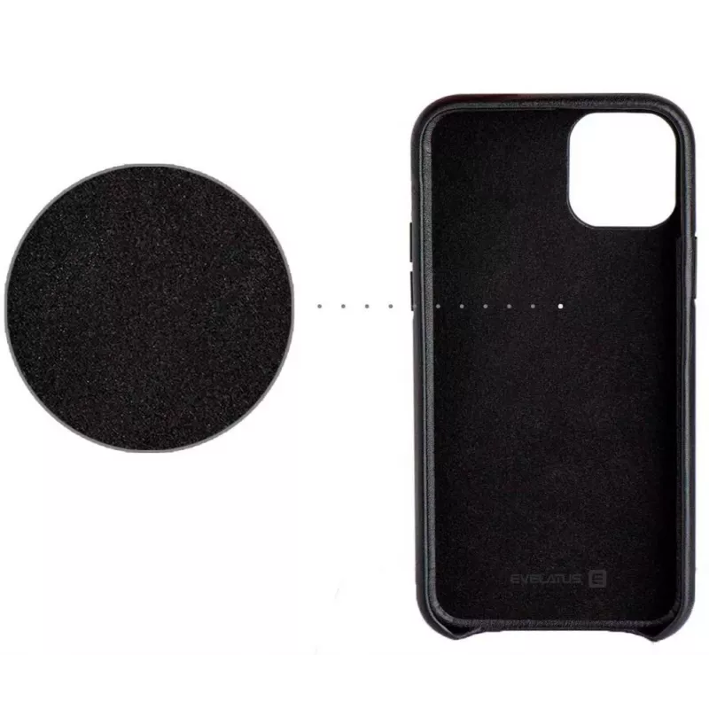 Evelatus Apple iPhone 11 Pro Etui Skórzane Czarny
