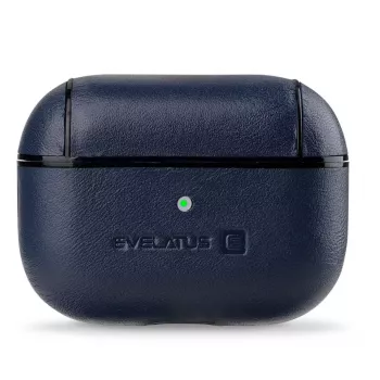Evelatus Apple AirPods Pro Leather Protective Case Dark Blue