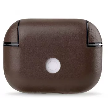 Evelatus Apple AirPods Pro Skórzane Etui Ochronne Brązowe