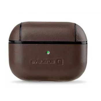 Evelatus Apple AirPods Pro Skórzane Etui Ochronne Brązowe