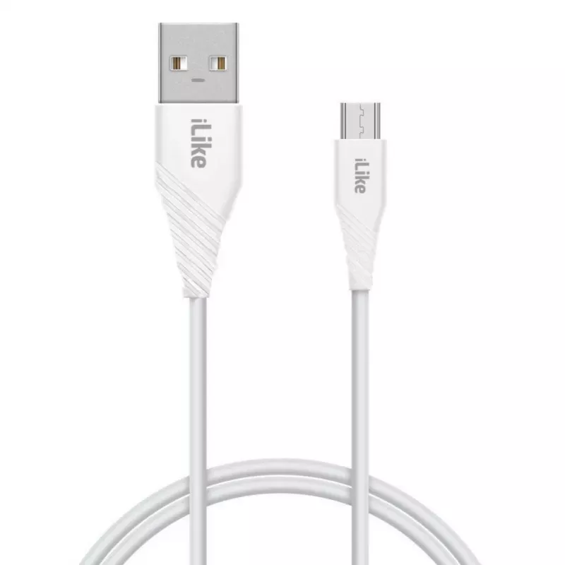 Przewód ładujący iLike do MicroUSB ICM01 Biały