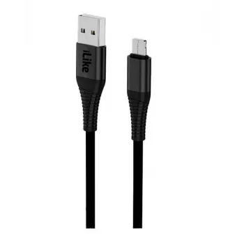 Przewód ładujący iLike do MicroUSB ICM01 Czarny
