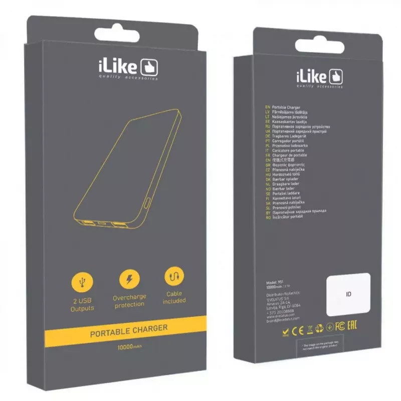 iLike Power Bank 951 10000 mAh Biały