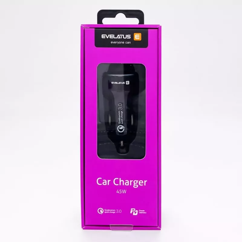 Evelatus Quick Car Charger QCC03 Czarny