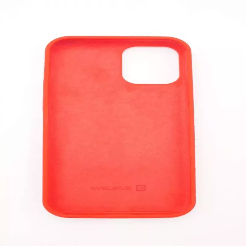 Evelatus Apple iPhone 12 mini Premium Soft Touch Silicone Case Bright Red