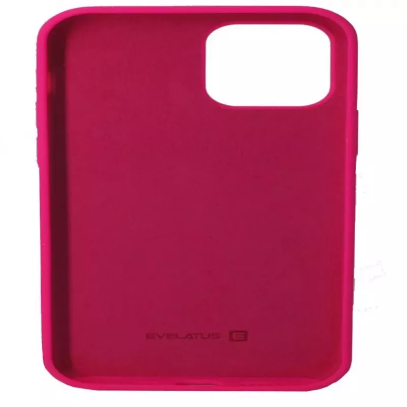 Evelatus Apple iPhone 12 Mini Premium Soft Touch Silicone Case Rosy Red