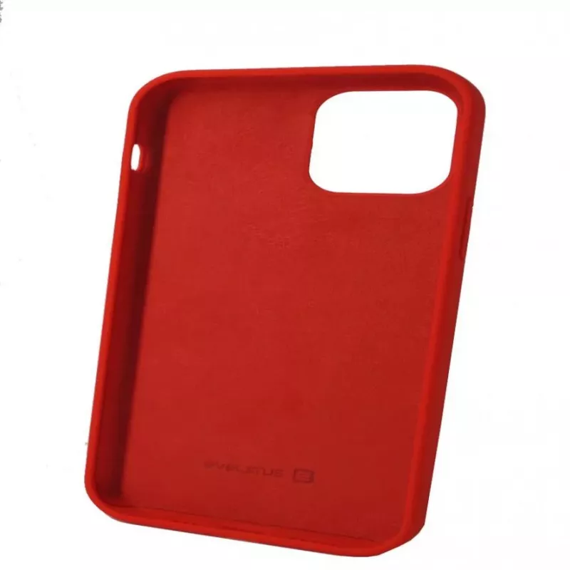 Evelatus Apple iPhone 12/12 Pro Premium Soft Touch Silicone Case Bright Red