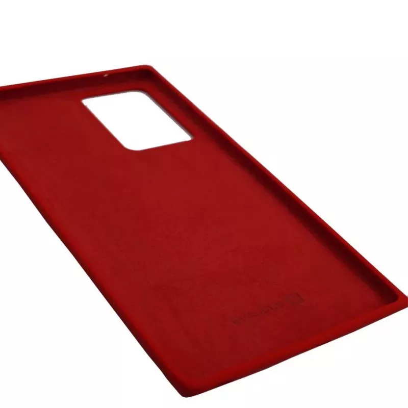 Evelatus Premium Soft Touch Silicone Case do Samsung Galaxy Note 20 Ultra - Czerwony
