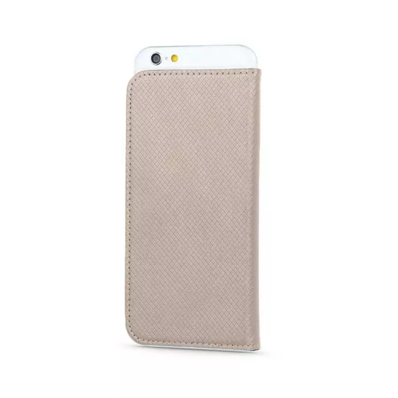 iLike Universal Magnet Case do smartfonów 5.5-5.7 cala, etui portfel z kieszeniami na karty i podstawką, Złoty