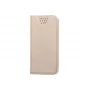 iLike Universal Magnet Case do smartfonów 5.5-5.7 cala, etui portfel z kieszeniami na karty i podstawką, Złoty