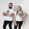 Damski T-shirt Dinamo DINAMO z czarnym nadrukiem XS Biały