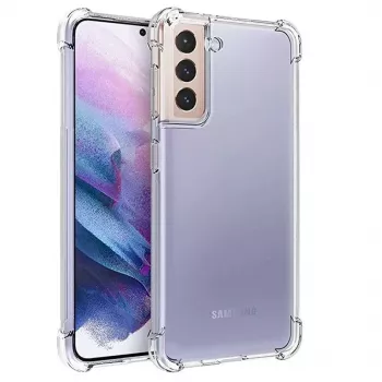 Evelatus Samsung Galaxy S21 Plus Military Shockproof Silicone Case TPU Transparent