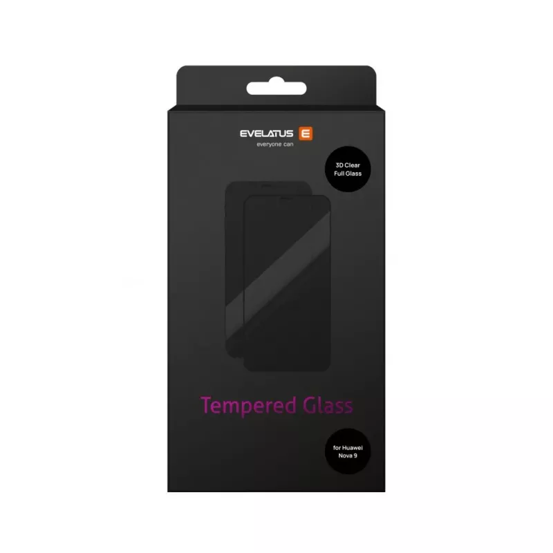 Evelatus Huawei Nova 9 2.5D Full Cover Japan Glue Glass Anti-Static Screen Protector