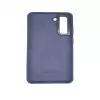 Evelatus Samsung Galaxy S21 FE Premium Soft Touch Silicone Case Navy Blue