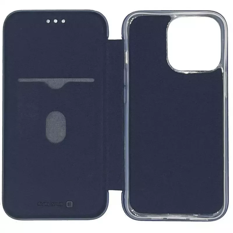 Evelatus Apple iPhone 13 Pro Max Book Case Dark Blue