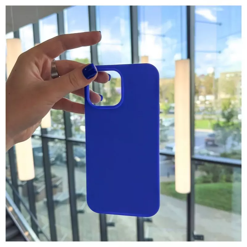 Evelatus Apple iPhone 13 Pro Max Premium Soft Touch Silicone Case Dark Blue