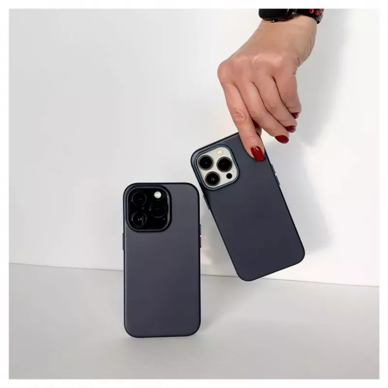 Evelatus Apple iPhone 14 Pro Genuine Leather Case with MagSafe Blue