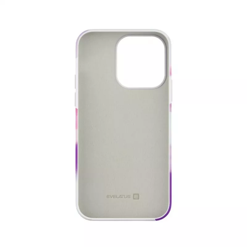 Evelatus Apple iPhone 14 Pro Premium Silicone Case Customized Print Purple