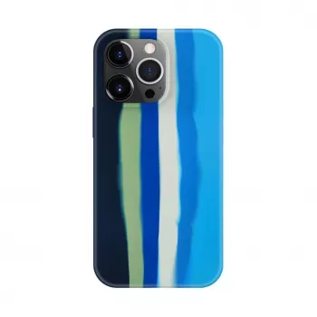 Evelatus Apple iPhone 13 Pro Max Silicone Case Multi-Colored Blue