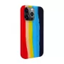 Evelatus Apple iPhone 13 Pro Max Silicone Case Multi-Colored Rainbow