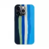 Evelatus Apple iPhone 14 Pro Max Silicone Case Multi-Colored Blue