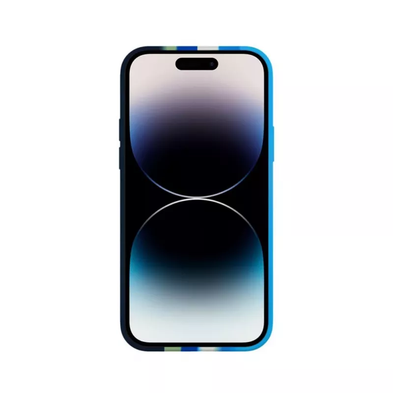Evelatus Apple iPhone 14 Pro Max Silicone Case Multi-Colored Blue