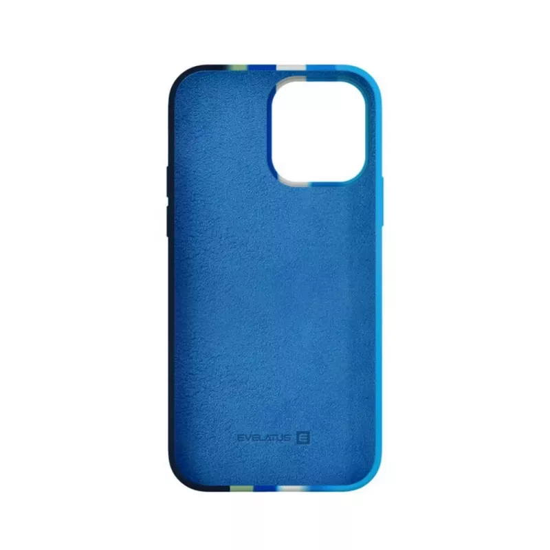 Evelatus Apple iPhone 14 Pro Max Silicone Case Multi-Colored Blue