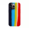 Evelatus Apple iPhone 14 Pro Max Silicone Case Multi-Colored Rainbow