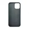iLike Apple iPhone 12 / 12 Pro Silikonowo-Plastikowe Etui Eco Print Design Czarny