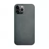 iLike Apple iPhone 12 Pro Max Silikonowa Plastikowa Etui Eco Print Design Czarny