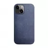 iLike Apple iPhone 13 Silikonowa Plastikowa Etui Eco Print Design Niebieski