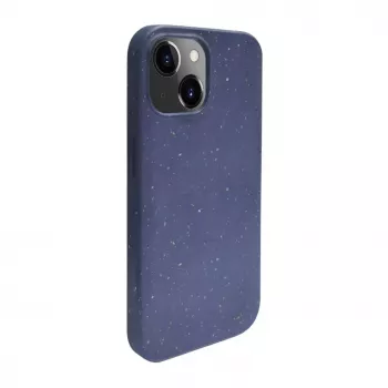 iLike Apple iPhone 13 Silikonowa Plastikowa Etui Eco Print Design Niebieski