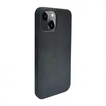 iLike Apple iPhone 14 Silikonowo-Plastikowe Etui Eco Print Design Czarny