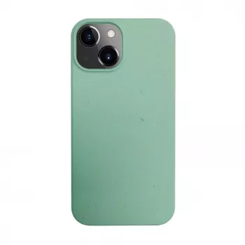 iLike Apple iPhone 14 Silikonowo-Plastikowe Etui Eco Print Design Flower Green