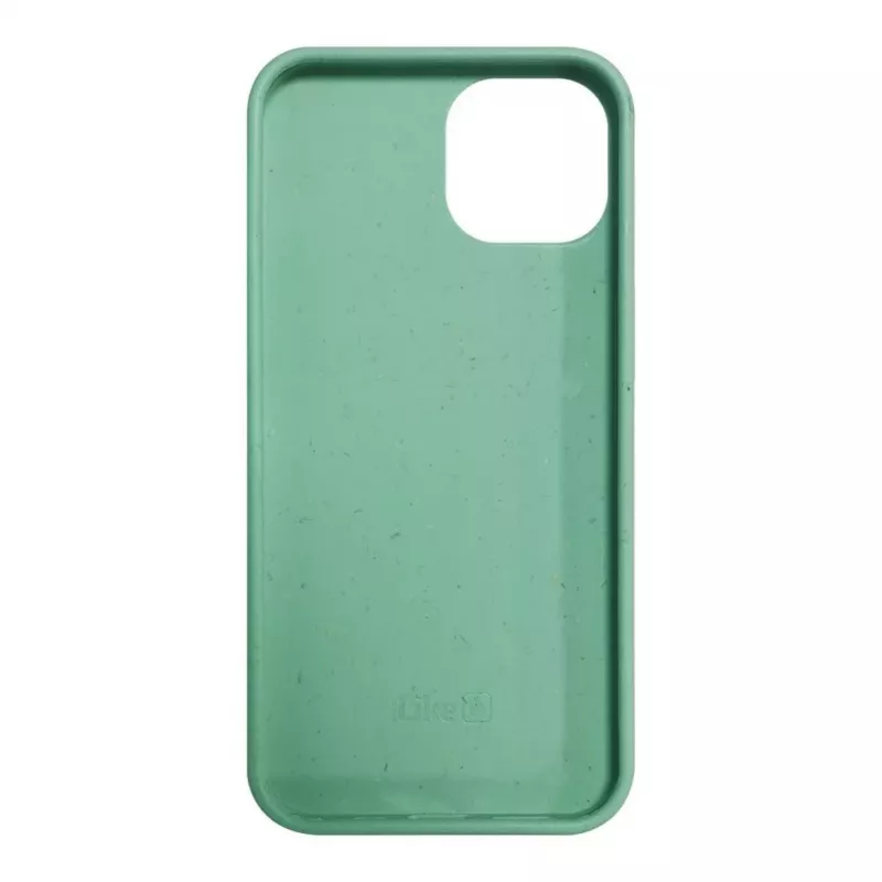 iLike Apple iPhone 14 Silikonowo-Plastikowe Etui Eco Print Design Flower Green