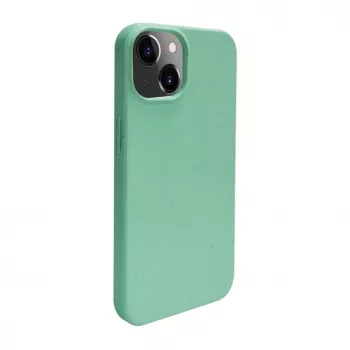 iLike Apple iPhone 14 Silikonowo-Plastikowe Etui Eco Print Design Flower Green