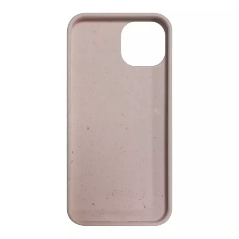 iLike Apple iPhone 14 Silikonowe Plastikowe Etui Eco Print Design Beżowy